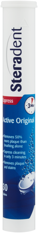 STERADENT ACTIVE PLUS ORIGINAL TAB 30
