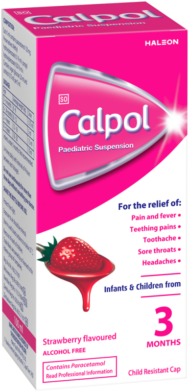 CALPOL PAED 120mg Susp 100ml Strawberry