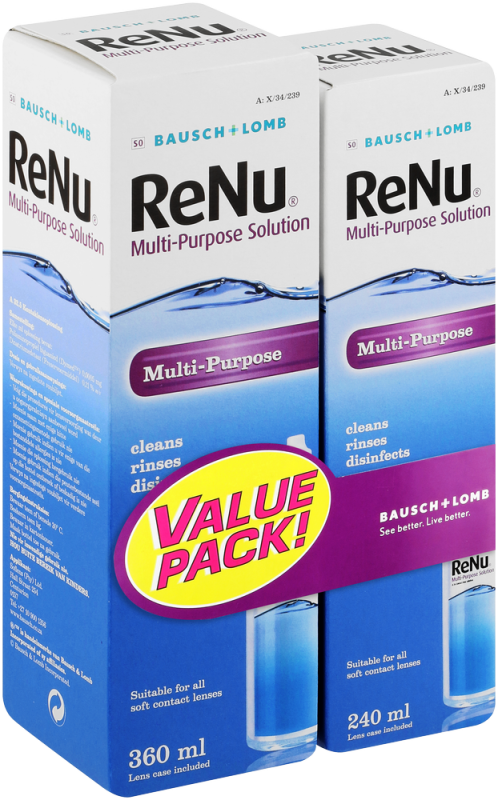 RENU MULTIPURPOSE 360ml + 240ml B&L