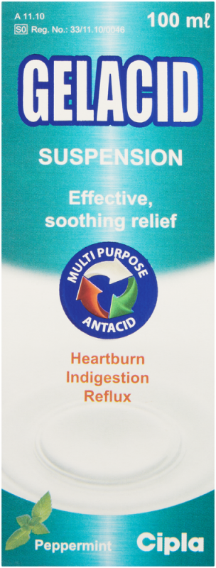 GELACID SUSP PEPPERMINT 100ML