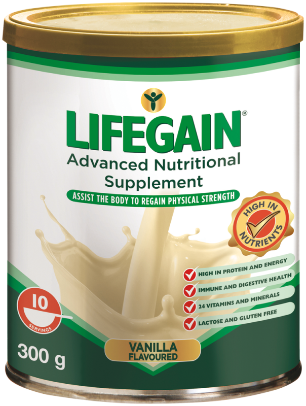 LIFEGAIN Vanilla Gluten Free 300g