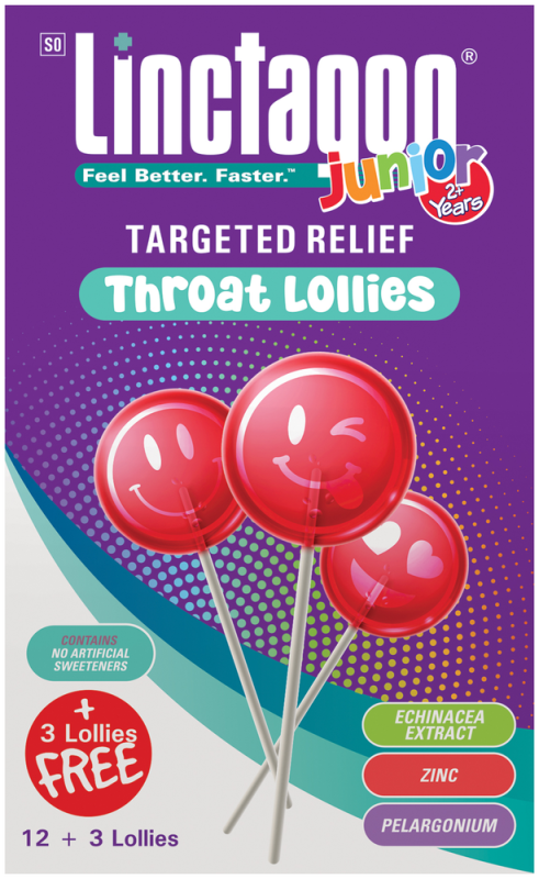 LINCTAGON Throat Lollies Cherry 12