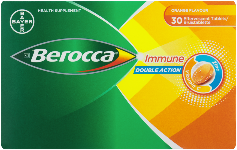 BEROCCA IMMUNE DOUBLE ACTION EFF 30