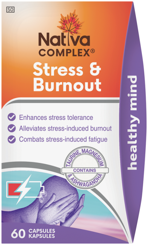 NATIVA STRESS & BURNOUT CAPS 60